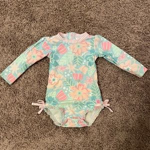 RuffleButts Rash guard swimsuit size 18-24 months